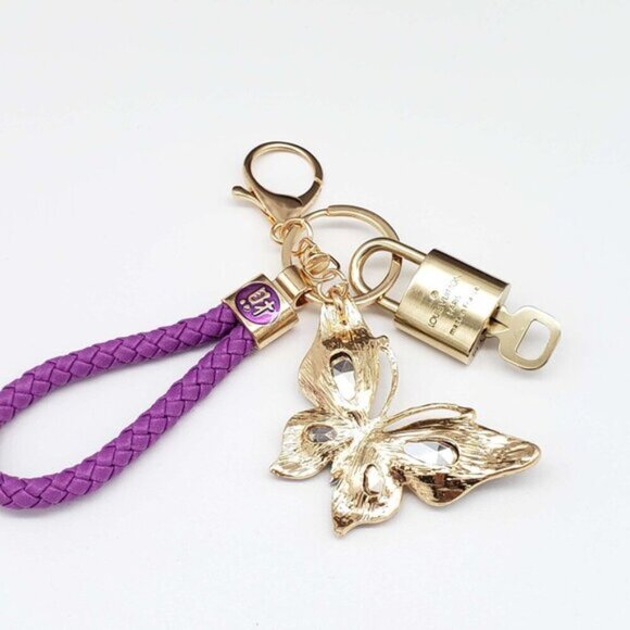 Authentic Louis Vuitton Lock & Key with unbranded Bagcharm, Keycharm, Keychain - Picture 4 of 6